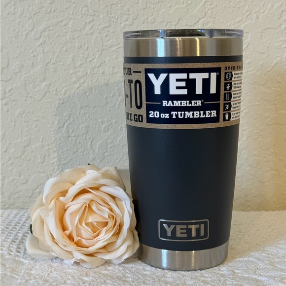 Yeti Other - YETI Rambler 20 Oz Tumbler In NAVY BLUE with Mag Slider Lid Brand NEW